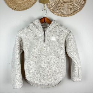 Abercrombie Kids Teddy Bear Fleece Sherpa Fur Hoodie Pullover Jacket Oatmeal